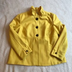 Yellow Wool Blend Coat by Old Navy